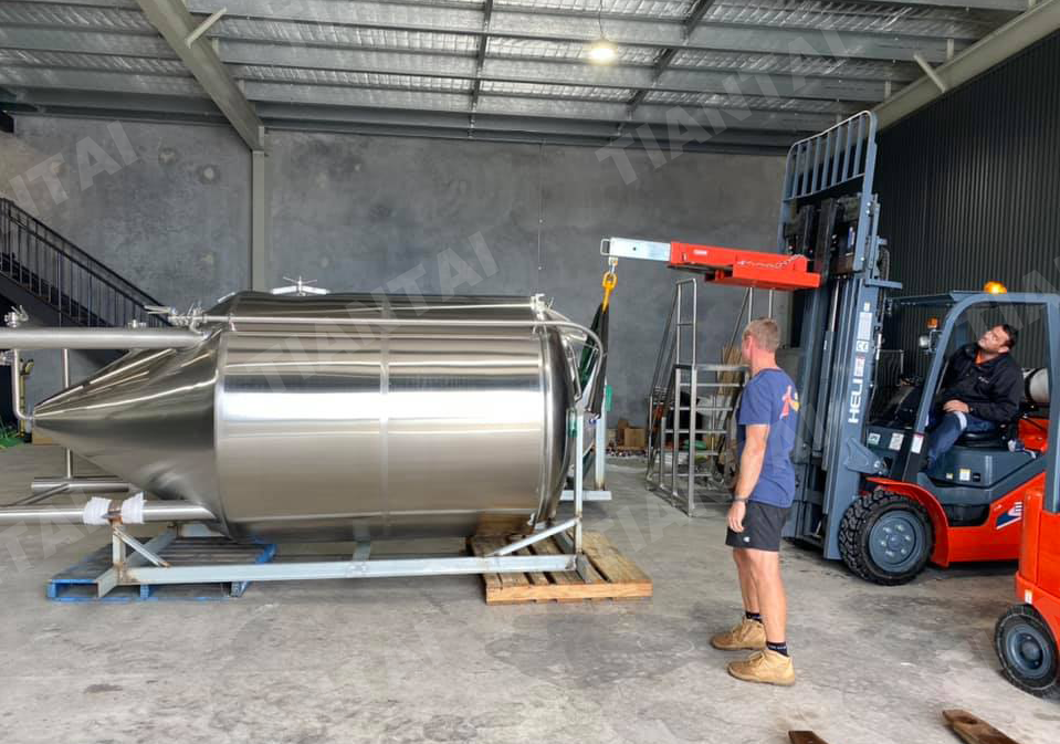 20 hl automated beer brewing system arrived in Australia TianTai® 2150HL brewery equipment